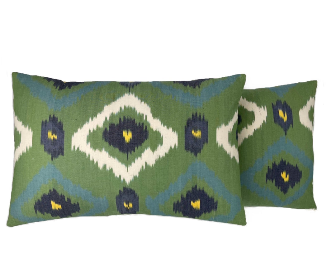 Ikat double sided worldwide shipping luxury cushions 