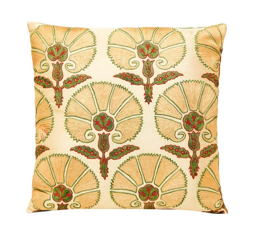 Suzani Soho Embroidered Heritage Style Cushion - Heritage Geneve