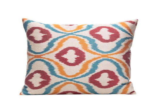 colourful ikat cushion