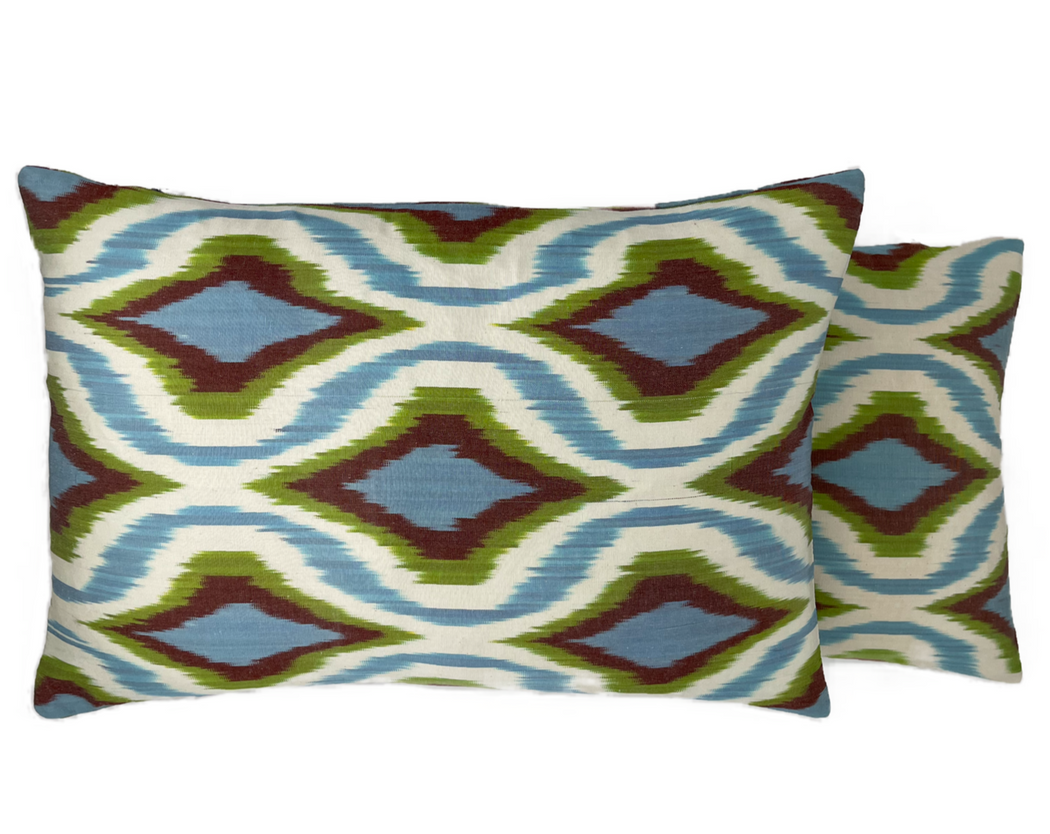 Ikat Ikat double sided luxury home decor cushion cover 