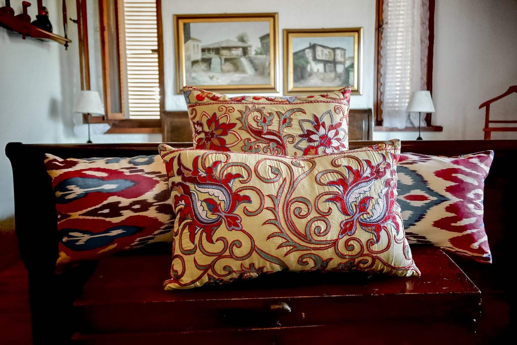 styled vintage beige cushion