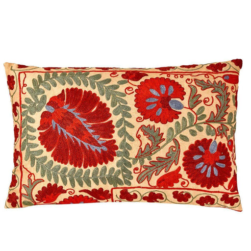 Colosseum Piazza Suzani Cushion Double Sided With Ikat - Heritage Geneve