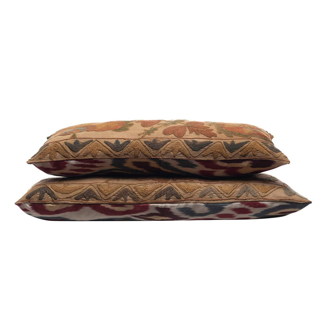 double sided vintage suzani cushions