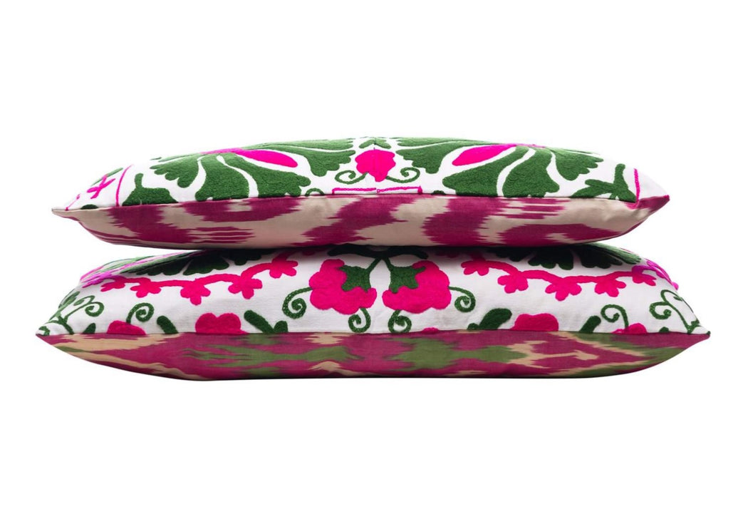 double sided pink cushions