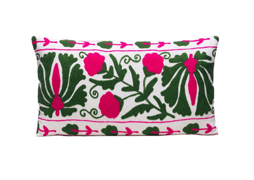 pink green cushion